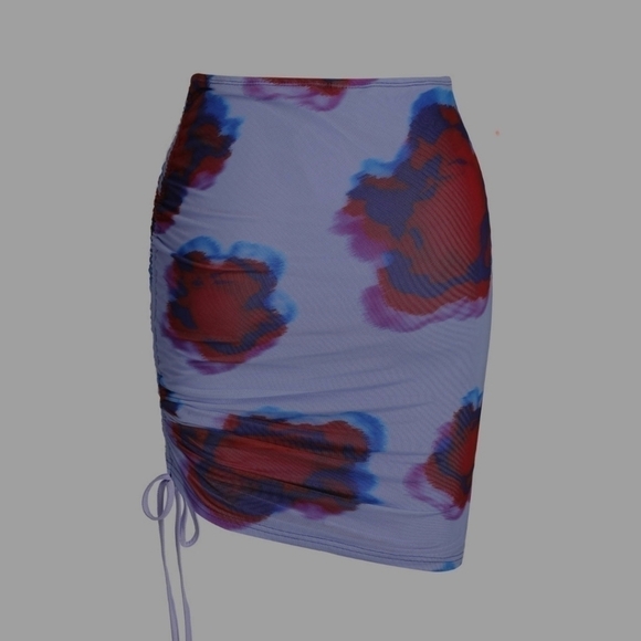 CIDER Dyed Mesh Mini Skirt L - Picture 2 of 8